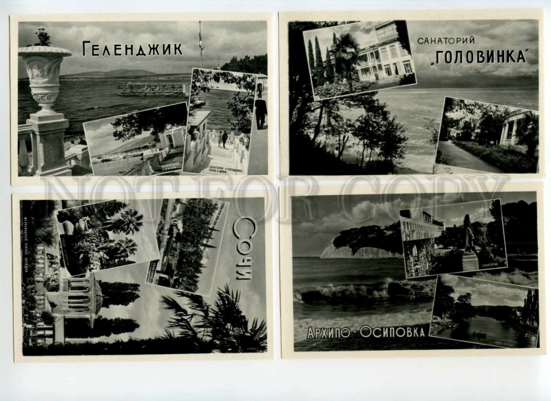 477512 1962 Black Sea coast Caucasus from Novorossiysk Sochi set 12s ed. 25000