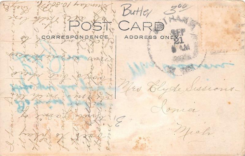 D25/ Bethany College West Virginia WV Real Photo RPPC Postcard c1910 Building