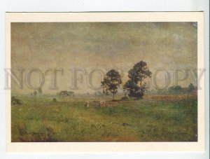 456100 USSR 1986 year Horlivka Museum Pokhitonov landscape with cows postcard