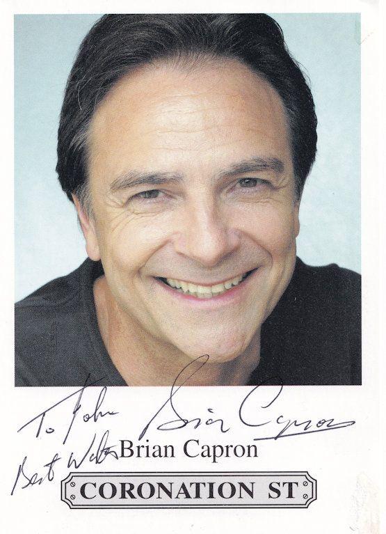 Brian Capron Coronation Street Hand Signed Cast Card Photo