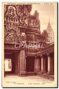 Old Postcard Exposition Coloniale Internationale Paris 1931 Angkor Wat upper ...