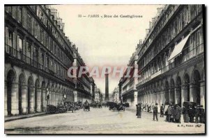 Old Postcard Paris Rue de Castiglione