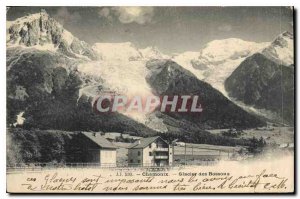 Old Postcard Chamonix Bossons glacier