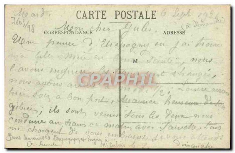 Old Postcard Environs d & # 39Etrepagny Chateau De St Martin