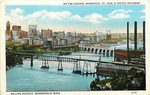 MN-MINNEAPOLIS-MILLING DISTRICT-RAILROAD-EARLY-T44713
