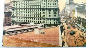 Vintage Postcard Flood Building, Street Scene San Francisco CA Unposted