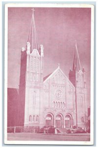 Minot North Dakota ND Postcard St. Leo's Catholic Church c1920 Vintage Antique