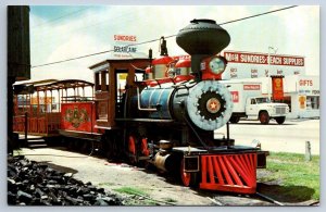 LOIS Locomotive, Petticoat Junction Railroad, Panama City Beach Florida Postcard