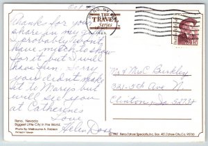 Reno, Nevada - 1988 - Postcard