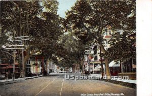 Main Street from Post Office in Norway, Maine