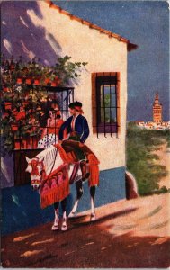 Spain Seville Manuel Barreiro Sevilla Vintage Postcard C053