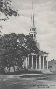 Maine Ellsworth Congregational Church Albertype