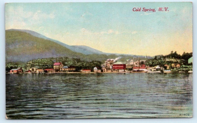 COLD SPRING, NY New York ~ View of TOWN  c1910s Putnam County J. Ruben Postcard 