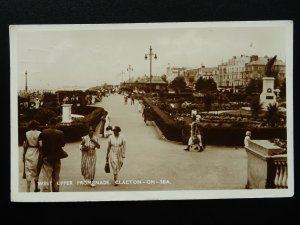 Essex CLACTON ON SEA West Upper Promenade c1930s RP Postcard