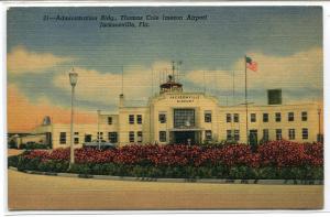 Thomas Cole Imeson Admin Building Airport Jacksonsville Florida postcard