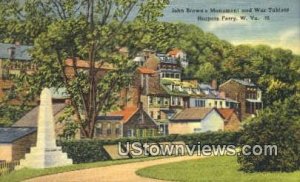 John Brown's Monument & War Tablets - Harpers Ferry, West Virginia WV  