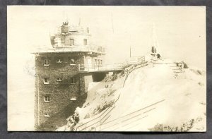 dc412 - VYSOKE TATRY Czechia 1951 Peak Station. Postage Due. Real Photo PC