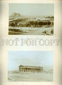 3058322 GREECE Athenes temples view 4 old real photo