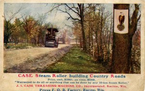 Advertising - Case Steam Roller, Racine, Wisconsin