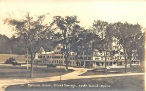 South Poland Springs ME Mansion House Old Cars Real Photo Postcard