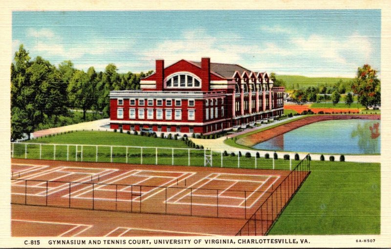 Virginia Charlottesville Gymnasium and Tennis Court University Of Virginia Cu...