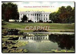 Postcard Old White House South Front Washington D C.