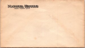 Hotel Cumberland NYC vintage stationery envelope cachet