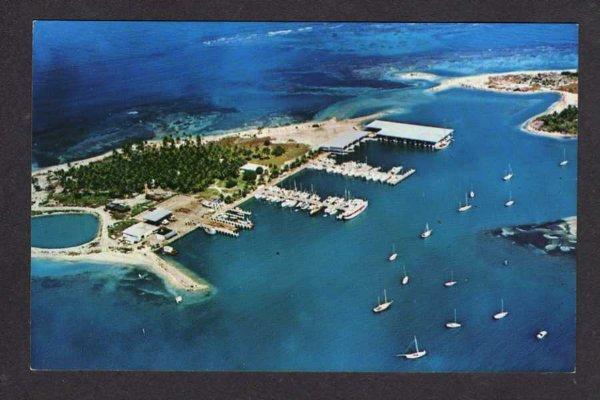 PR ISLETA Marina Boats FAJARDO PUERTO RICO Postcard PC