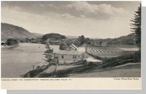 Early Bellows Falls, Vermont/VT Postcard, Connecticut River