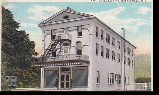 North Carolina Waynesville Hotel Lefaine 1934 Curteich