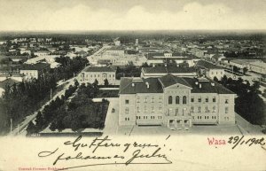 finland suomi, WASA VAASA, Partial View (1902) Postcard
