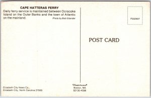 Cape Hatteras Ferry Daily Service Bet. Ocracoke Island & Outer Banks Postcard