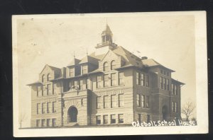 RPPC ODEBOLT IOWA ODEBOLT SCHOOL BUILDING VINTAGE REAL PHOTO POSTCARD