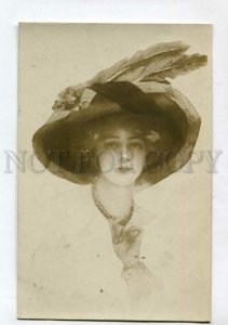 3135524 BELLE HAT by Philip BOILEAU old RARE PHOTO AWE RUSSIAN