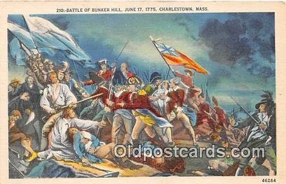 Battle of Bunker Hill, June 17, 1775 Charlestown, Mass Patriotic Unused 