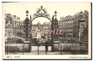 Old Postcard Dijon L'Entree Darcy Park