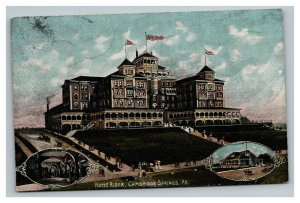 Vintage 1908 Postcard Panoramic View Hotel Rider Cambridge Springs Pennsylvania