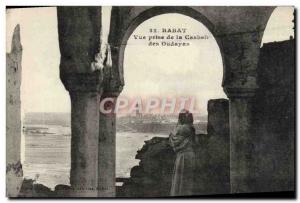 Old Postcard Rabat View Priser De La Casbah des Oudayas