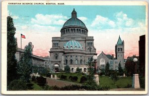 Boston Massachusetts MA, 1929 Christian Science Church, Neoclassical, Postcard