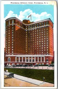 VINTAGE POSTCARD THE BILTMORE HOTEL AT PROVIDENCE RHODE ISLAND (weak UR corner)