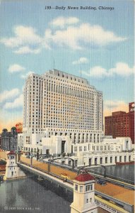 Chicago Illinois 1940s Postcard Daily News Building