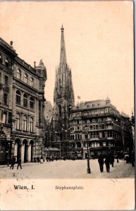 Austria Wien Stephansplatz Vienna Vintage Postcard 09.60