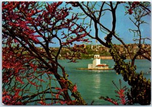 Postcard - The view of the Leander's Tower - Istanbul, Turkey