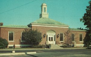 Vintage Postcard United States Post Office Building Norwalk Connecticut NATCO