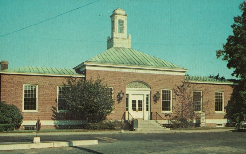 Vintage Postcard United States Post Office Building Norwalk Connecticut NATCO