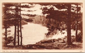 High Falls near Bracebridge ON Ontario Muskoka Unused Postcard F75