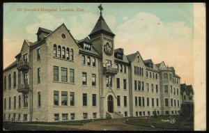St. Joseph's Hospital, London, Ontario, Canada. 1910 cancel. Valentine & Sons