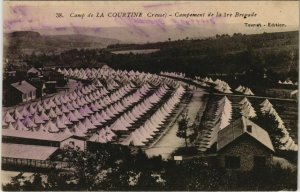 CPA La Courtine Campement de la 1re Brigade FRANCE (1050465)