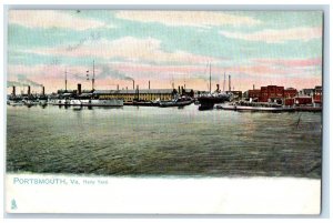 c1905 Navy Yard Portsmouth Virginia VA Antique Unposted Tuck Postcard 