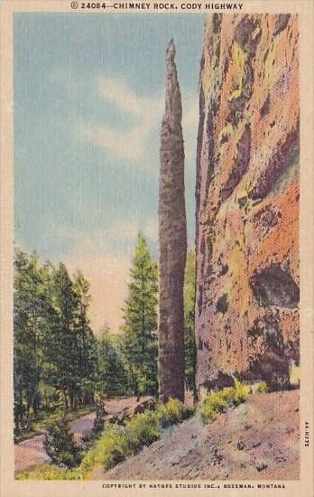 Chimney Rock Cody Highway Yellowstone National Park Wyoming